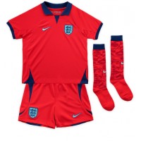 Dječji Nogometni Dres Engleska Declan Rice #4 Gostujuci SP 2022 Kratak Rukav (+ Kratke hlače)